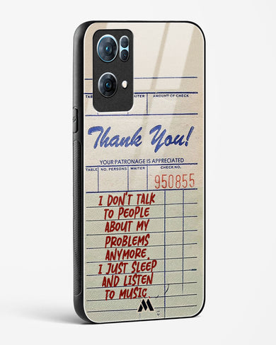 Dont Talk to People Glass Case Phone Cover (Oppo)