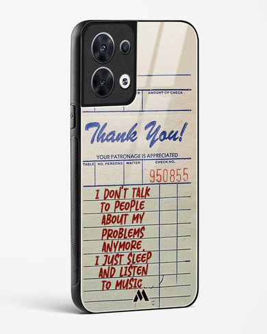 Dont Talk to People Glass Case Phone Cover (Oppo)