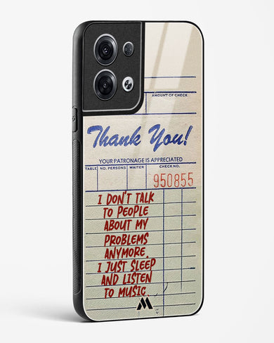 Dont Talk to People Glass Case Phone Cover (Oppo)