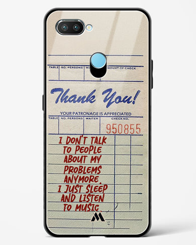 Dont Talk to People Glass Case Phone Cover (Realme)