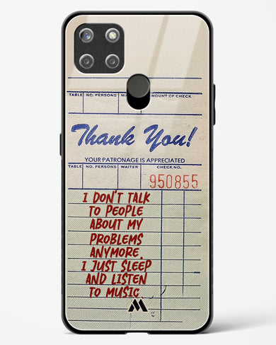 Dont Talk to People Glass Case Phone Cover (Realme)