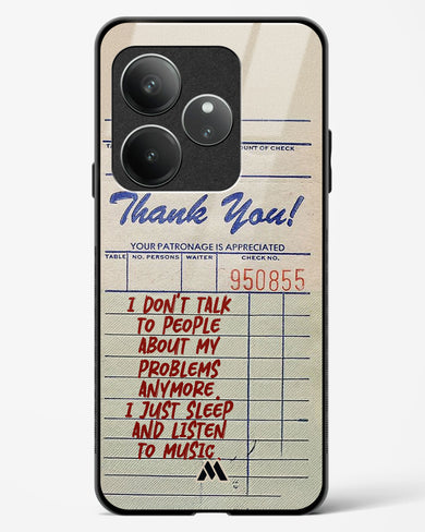 Dont Talk to People Glass Case Phone Cover (Realme)