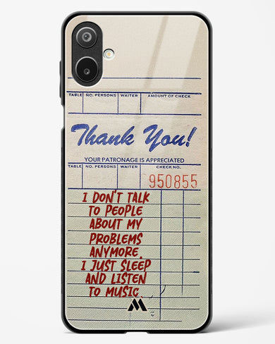 Dont Talk to People Glass Case Phone Cover (Samsung)