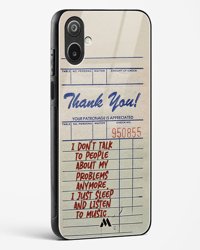 Dont Talk to People Glass Case Phone Cover (Samsung)