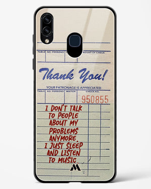 Dont Talk to People Glass Case Phone Cover (Samsung)