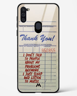 Dont Talk to People Glass Case Phone Cover (Samsung)