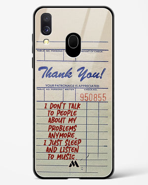 Dont Talk to People Glass Case Phone Cover (Samsung)