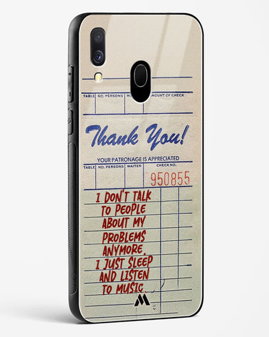 Dont Talk to People Glass Case Phone Cover (Samsung)