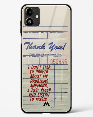 Dont Talk to People Glass Case Phone Cover (Samsung)