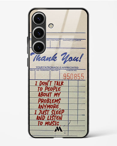 Dont Talk to People Glass Case Phone Cover (Samsung)