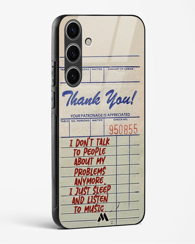 Dont Talk to People Glass Case Phone Cover (Samsung)