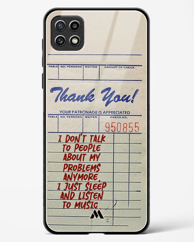 Dont Talk to People Glass Case Phone Cover (Samsung)