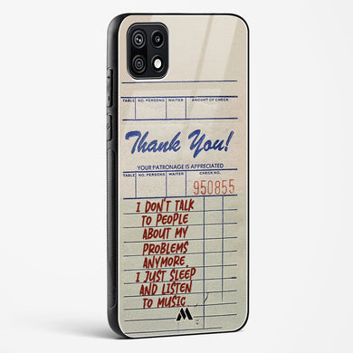 Dont Talk to People Glass Case Phone Cover (Samsung)