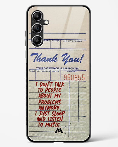 Dont Talk to People Glass Case Phone Cover (Samsung)