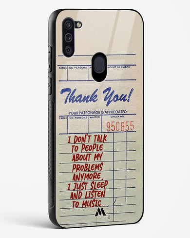 Dont Talk to People Glass Case Phone Cover (Samsung)