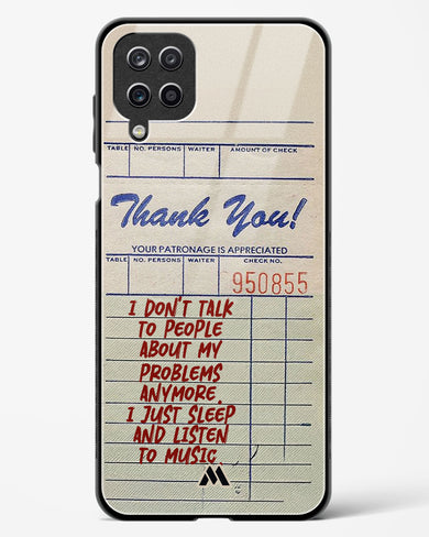 Dont Talk to People Glass Case Phone Cover (Samsung)