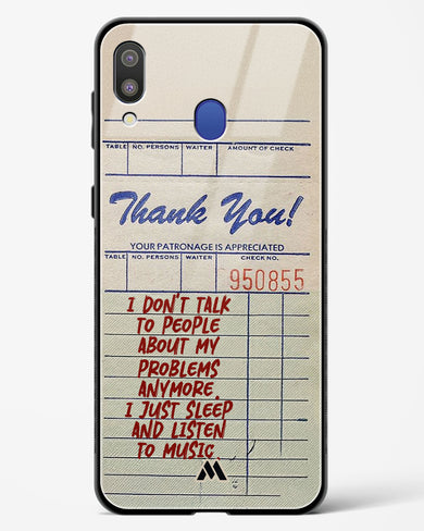 Dont Talk to People Glass Case Phone Cover (Samsung)