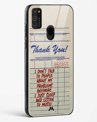 Dont Talk to People Glass Case Phone Cover (Samsung)