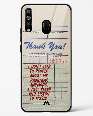 Dont Talk to People Glass Case Phone Cover (Samsung)