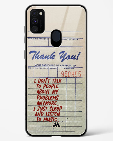 Dont Talk to People Glass Case Phone Cover (Samsung)