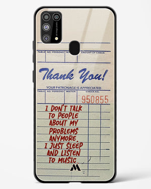 Dont Talk to People Glass Case Phone Cover (Samsung)