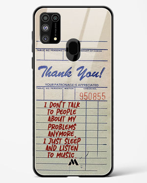 Dont Talk to People Glass Case Phone Cover (Samsung)