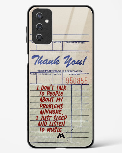 Dont Talk to People Glass Case Phone Cover (Samsung)