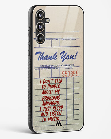 Dont Talk to People Glass Case Phone Cover (Samsung)