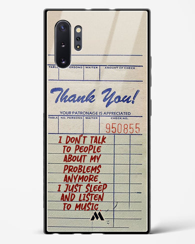 Dont Talk to People Glass Case Phone Cover (Samsung)