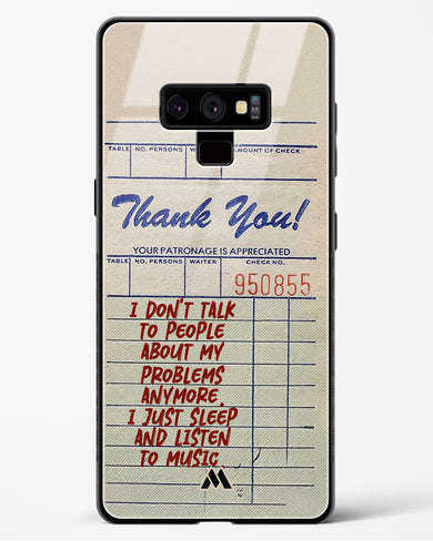 Dont Talk to People Glass Case Phone Cover (Samsung)