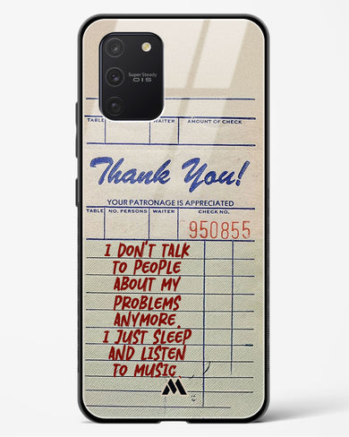 Dont Talk to People Glass Case Phone Cover (Samsung)