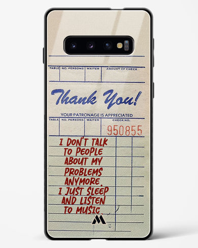 Dont Talk to People Glass Case Phone Cover (Samsung)