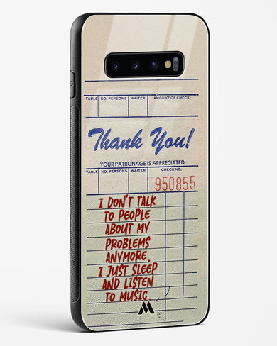 Dont Talk to People Glass Case Phone Cover (Samsung)