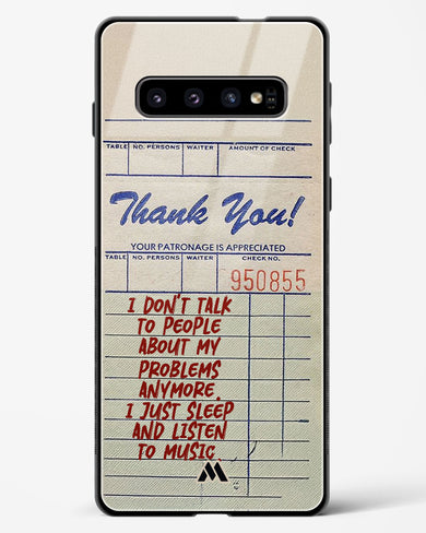 Dont Talk to People Glass Case Phone Cover (Samsung)