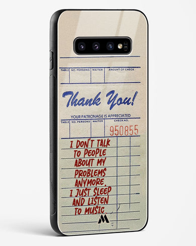 Dont Talk to People Glass Case Phone Cover (Samsung)