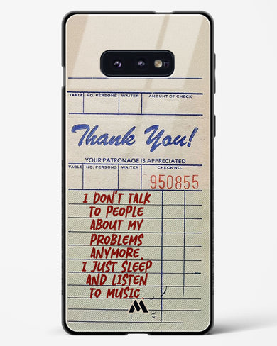 Dont Talk to People Glass Case Phone Cover (Samsung)