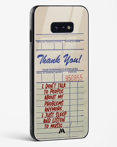 Dont Talk to People Glass Case Phone Cover (Samsung)