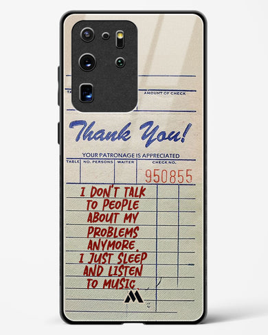 Dont Talk to People Glass Case Phone Cover (Samsung)