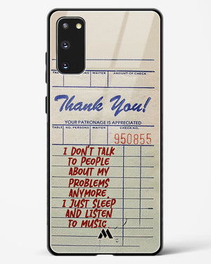 Dont Talk to People Glass Case Phone Cover (Samsung)