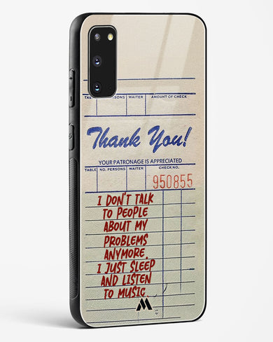 Dont Talk to People Glass Case Phone Cover (Samsung)