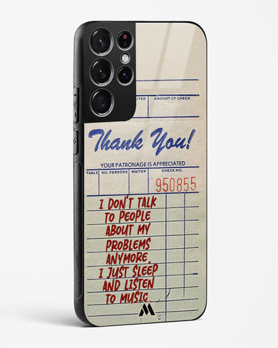 Dont Talk to People Glass Case Phone Cover (Samsung)