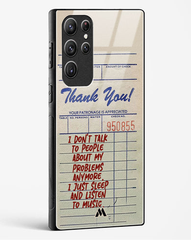 Dont Talk to People Glass Case Phone Cover (Samsung)