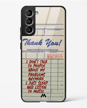 Dont Talk to People Glass Case Phone Cover (Samsung)