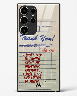 Dont Talk to People Glass Case Phone Cover (Samsung)