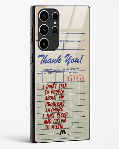 Dont Talk to People Glass Case Phone Cover (Samsung)