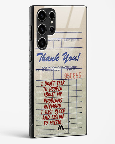 Dont Talk to People Glass Case Phone Cover (Samsung)