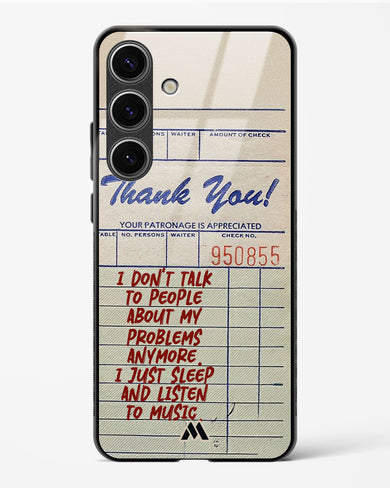 Dont Talk to People Glass Case Phone Cover (Samsung)