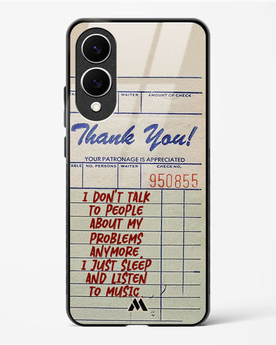 Dont Talk to People Glass Case Phone Cover (Samsung)