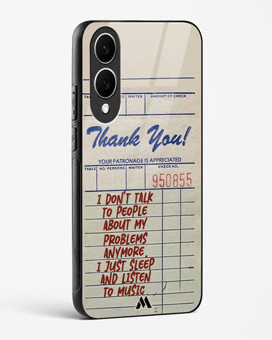 Dont Talk to People Glass Case Phone Cover (Samsung)