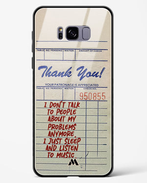 Dont Talk to People Glass Case Phone Cover (Samsung)